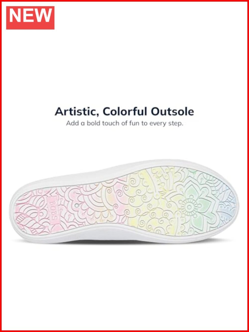 Bobs B Cute Sneaker Memory Foam Slip On Vegan Canvas Walking Shoe - Picture 5 of 6